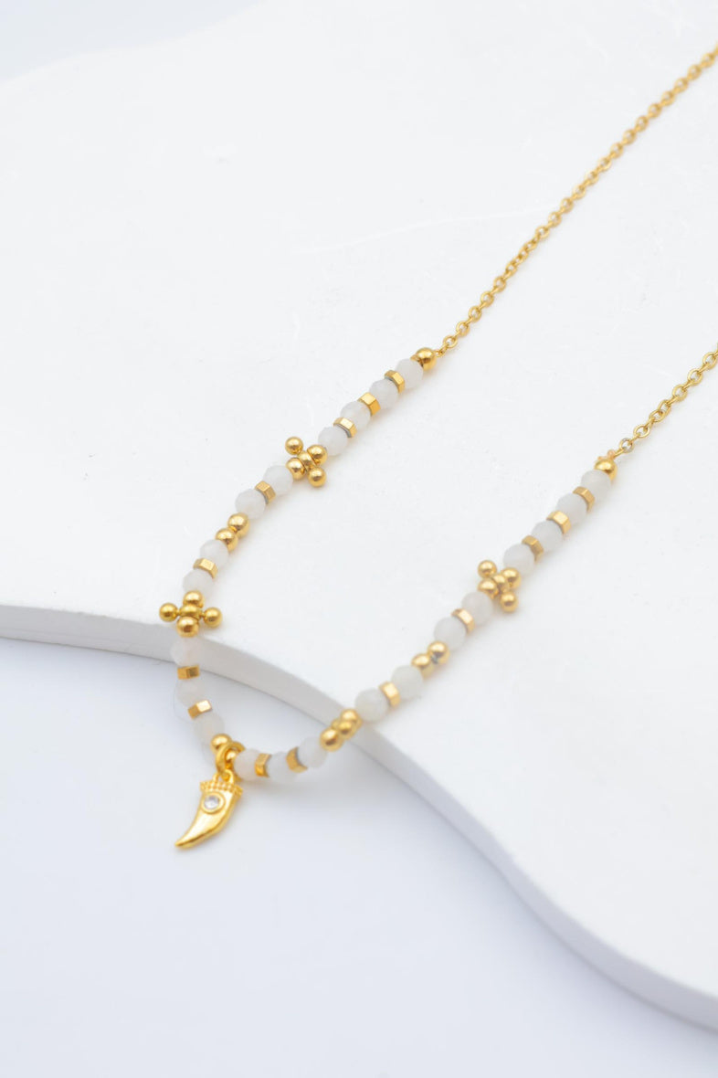 Collier en acier inoxydable - BLANC