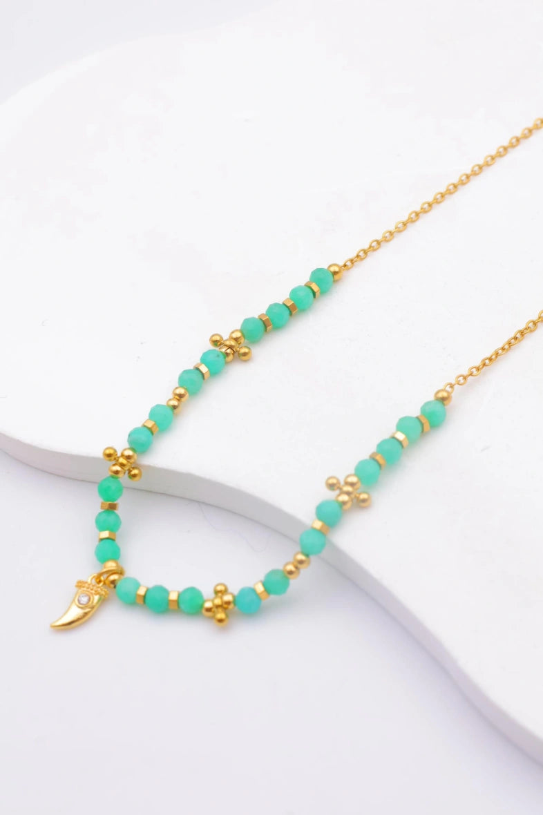Collier en acier inoxydable - BLEU