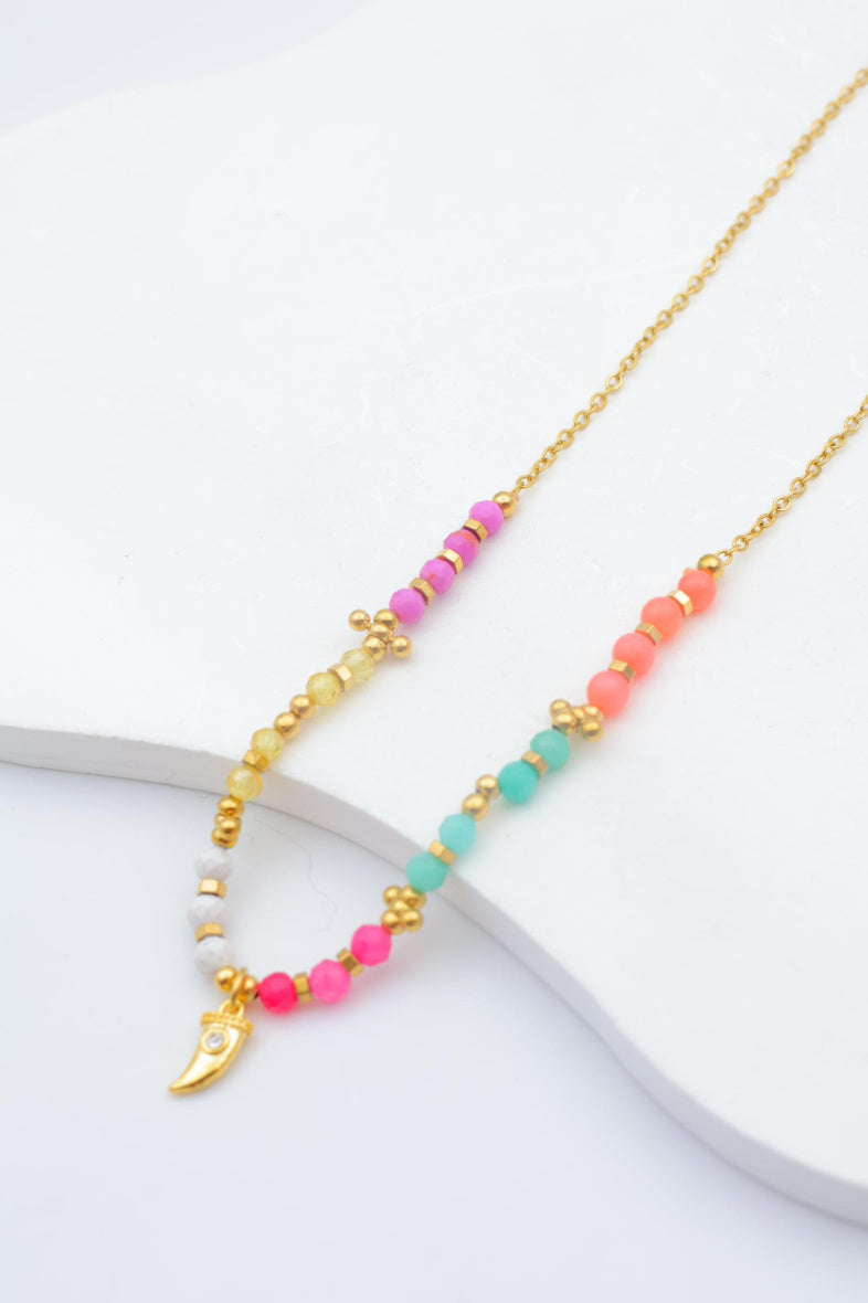 Collier en acier inoxydable - MULTICOLORE