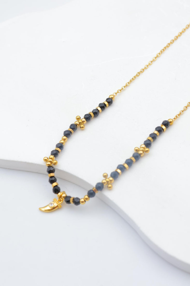 Collier en acier inoxydable - NOIR