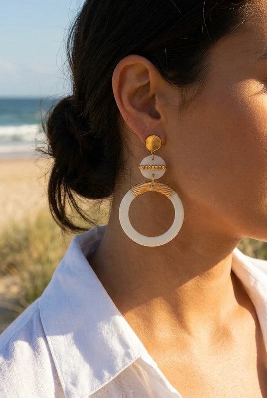 Boucles d’oreilles en acier inoxydable