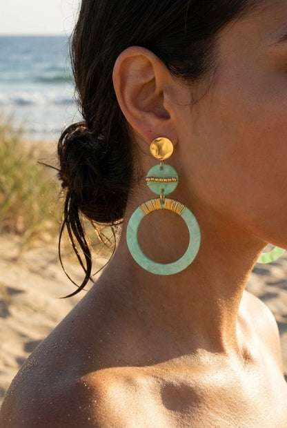Boucles d’oreilles en acier inoxydable