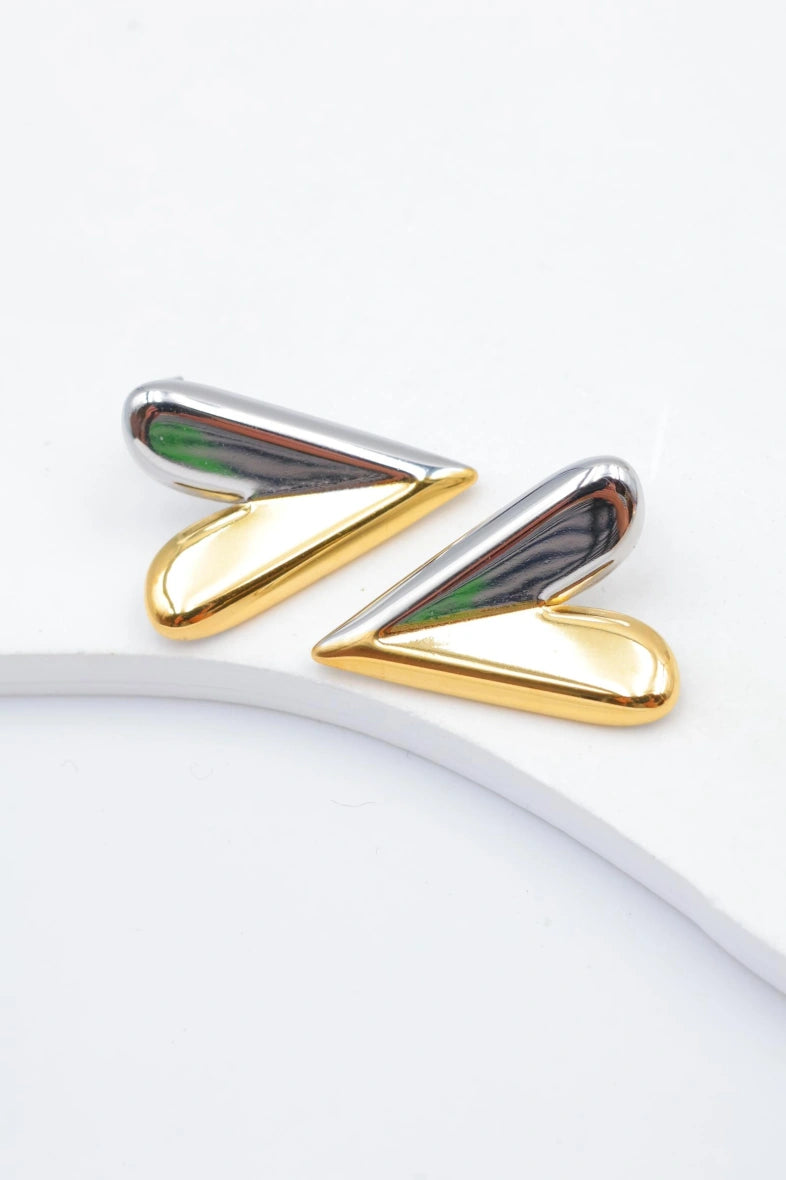Boucles d'oreilles en acier inoxydable - DORÉ