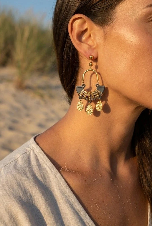 Boucles d’oreilles en acier inoxydable