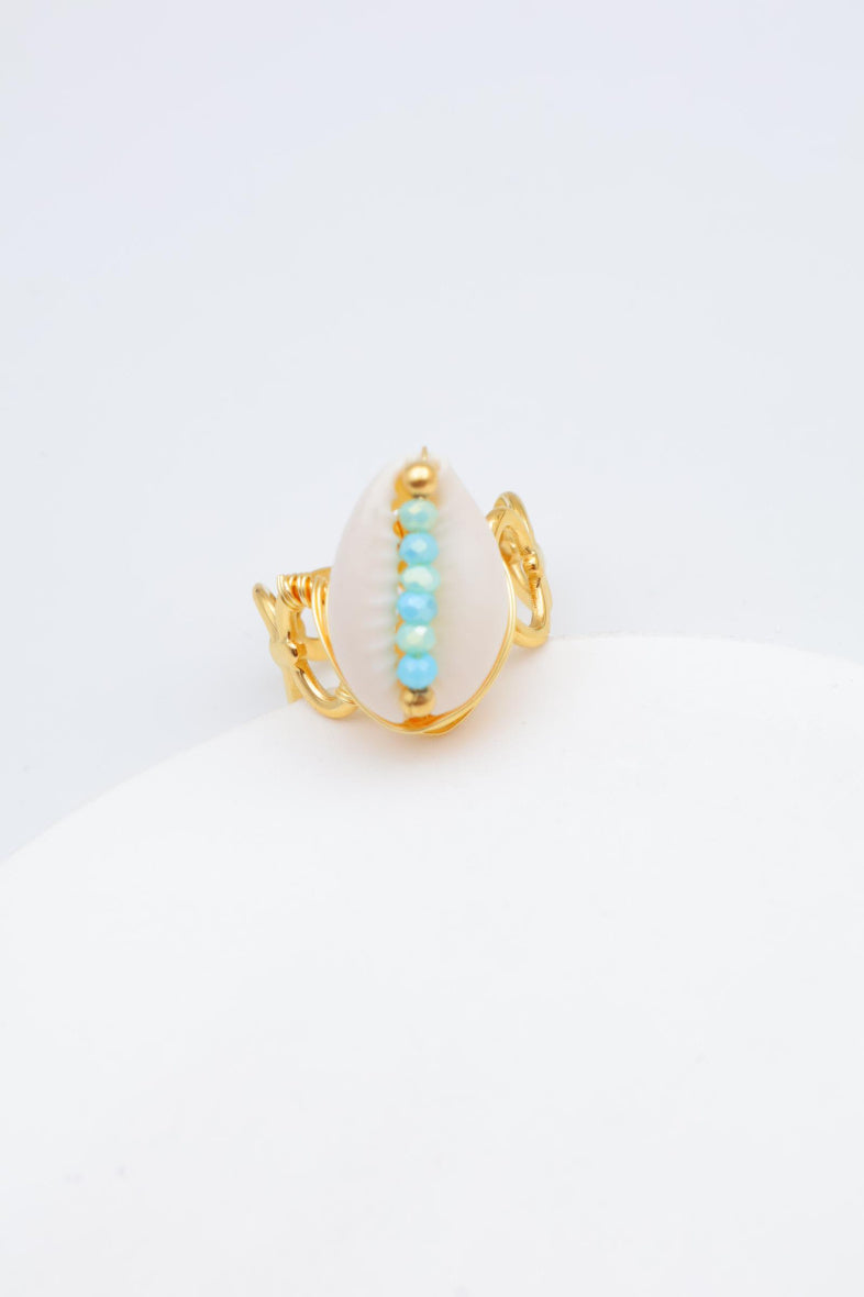 Bague en acier inoxydable ajustable - BLEU