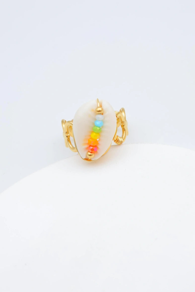 Bague en acier inoxydable ajustable - MULTICOLORE