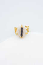 Bague en acier inoxydable ajustable - NOIR