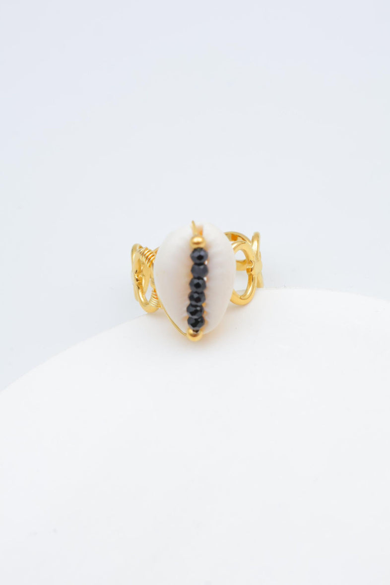 Bague en acier inoxydable ajustable - NOIR