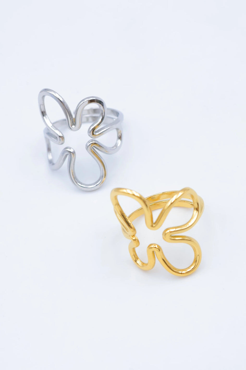 Bague en acier inoxydable ajustable - DORÉ