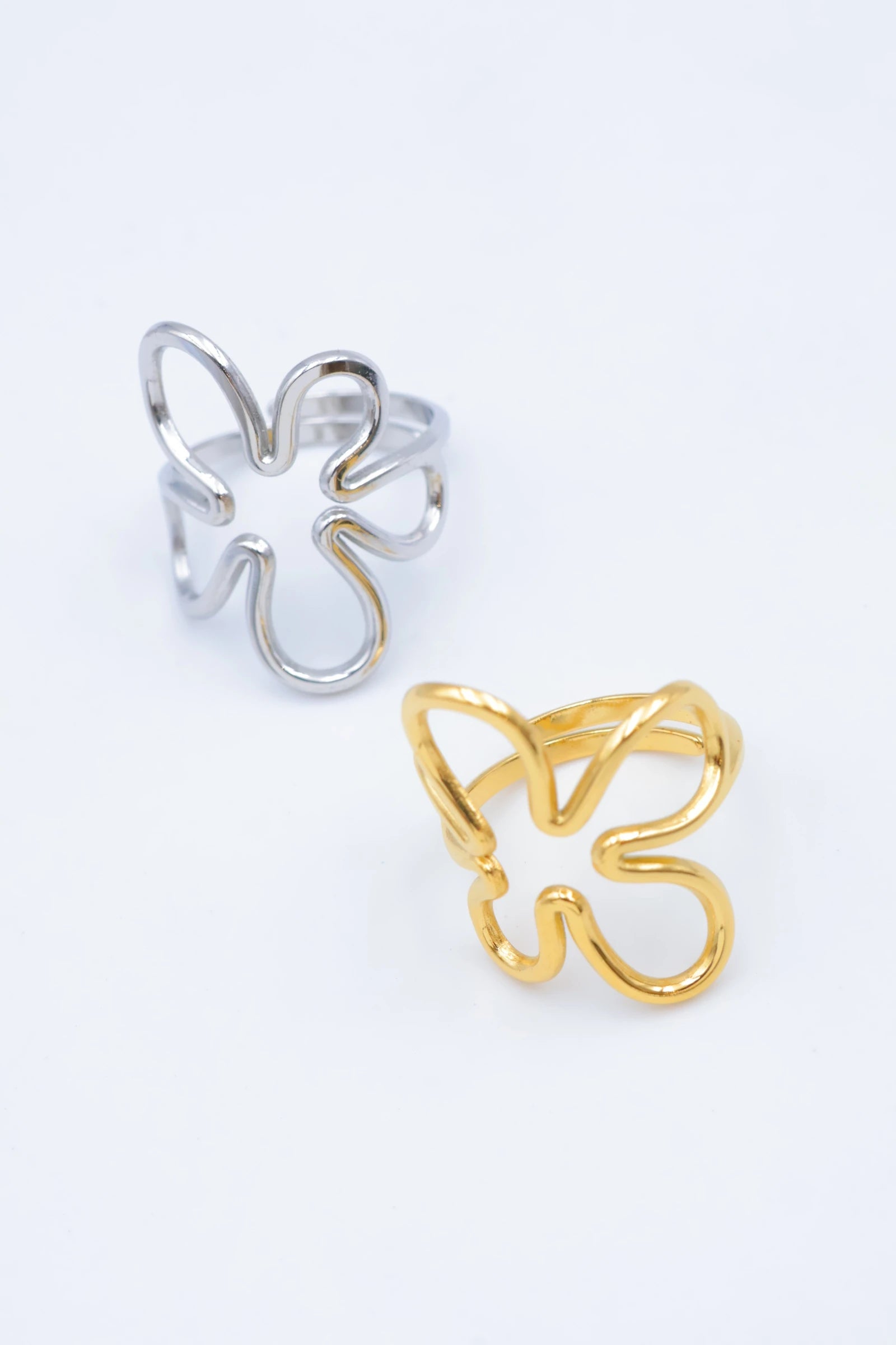 Bague en acier inoxydable ajustable - DORÉ