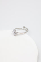 Bague en acier inoxydable ajustable - ARGENT