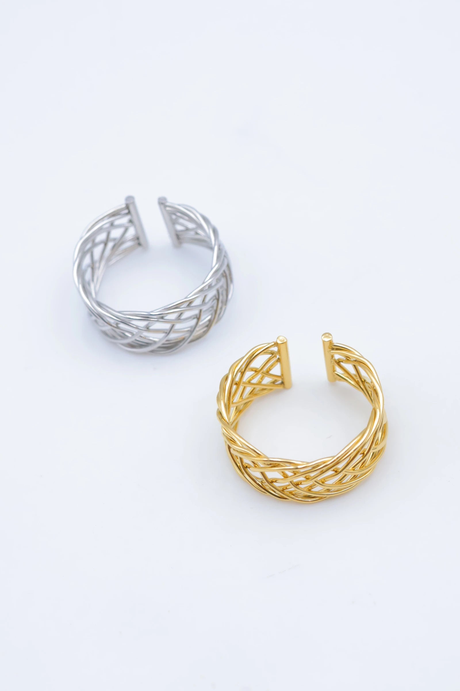 Bague en acier inoxydable ajustable - DORÉ