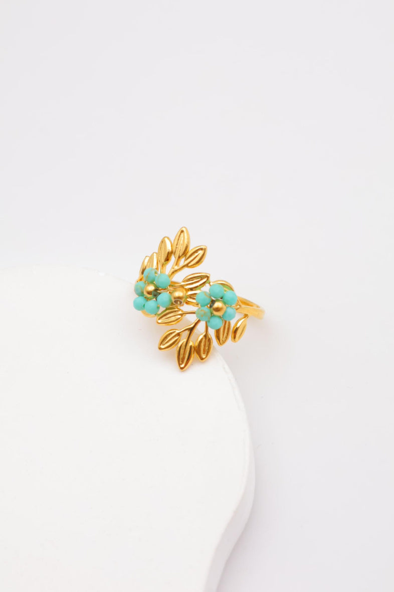 Bague en acier inoxydable ajustable - BLEU