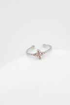 Bague en acier inoxydable ajustable - ARGENT