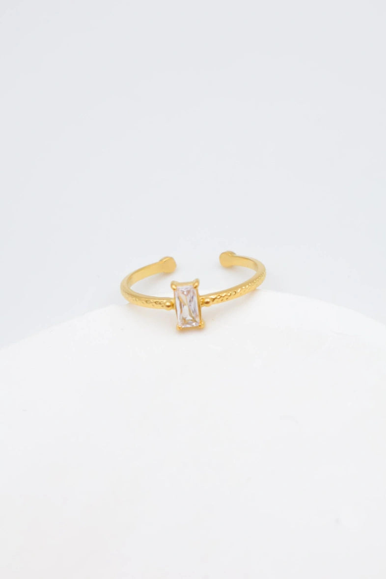 Bague en acier inoxydable ajustable - DORÉ