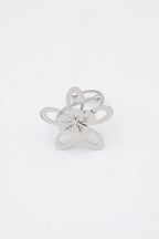 Bague en acier inoxydable ajustable - ARGENT