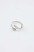 Bague en acier inoxydable ajustable - ARGENT