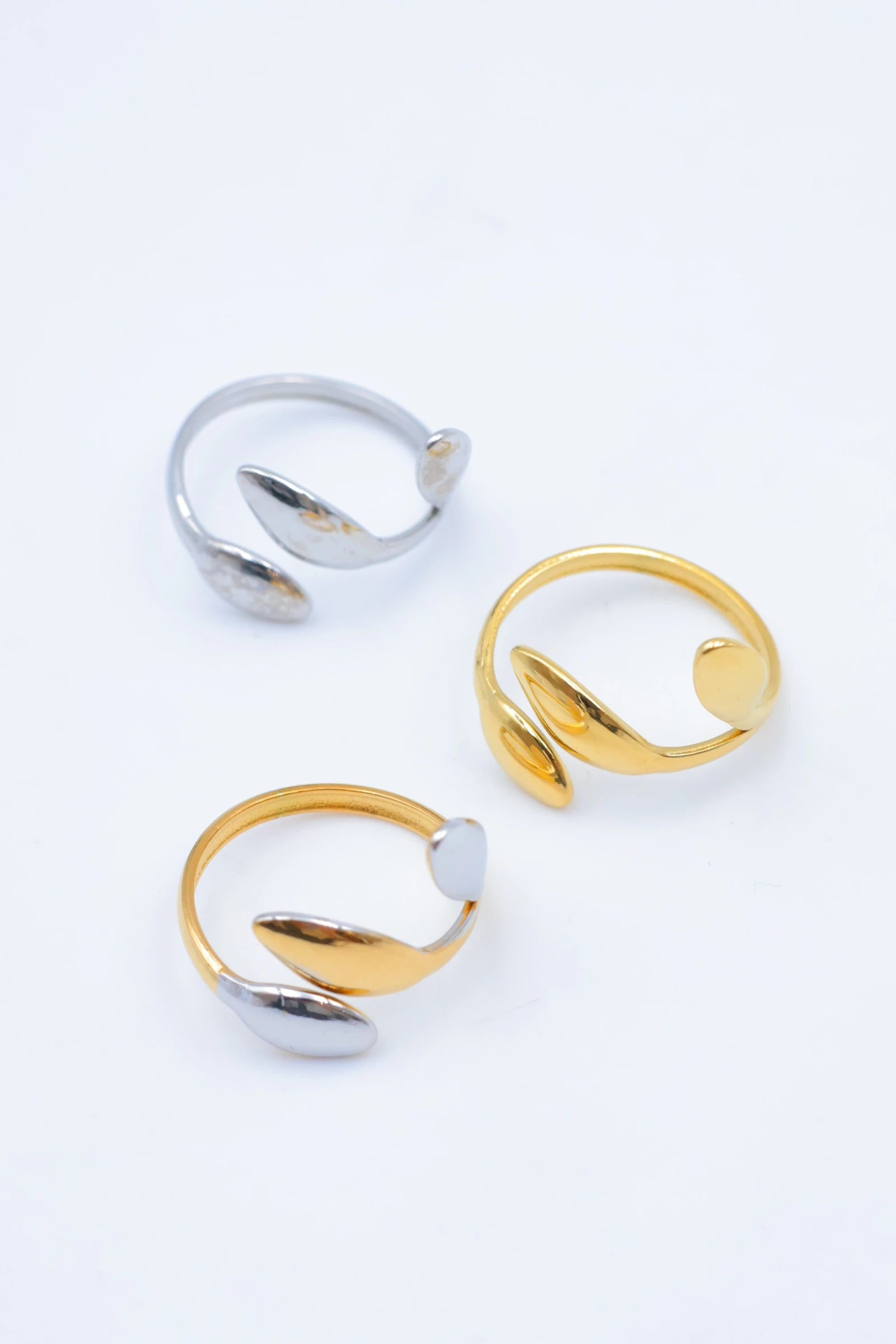 Bague en acier inoxydable ajustable - DORÉ