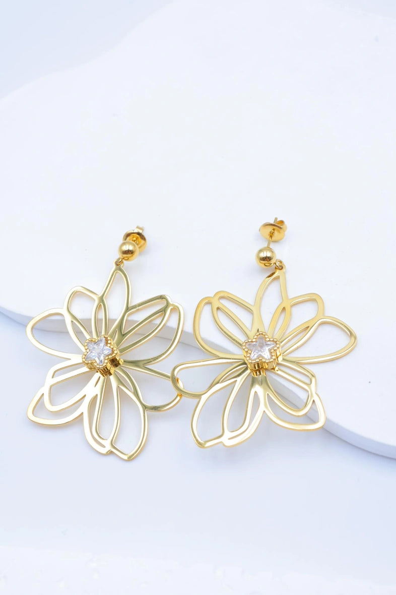 Boucles d'oreilles en acier inoxydable - DORÉ