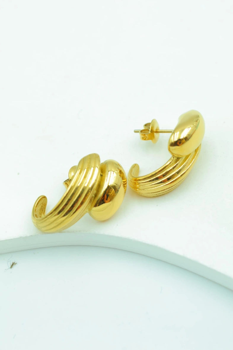 Boucles d'oreilles en acier inoxydable - DORÉ