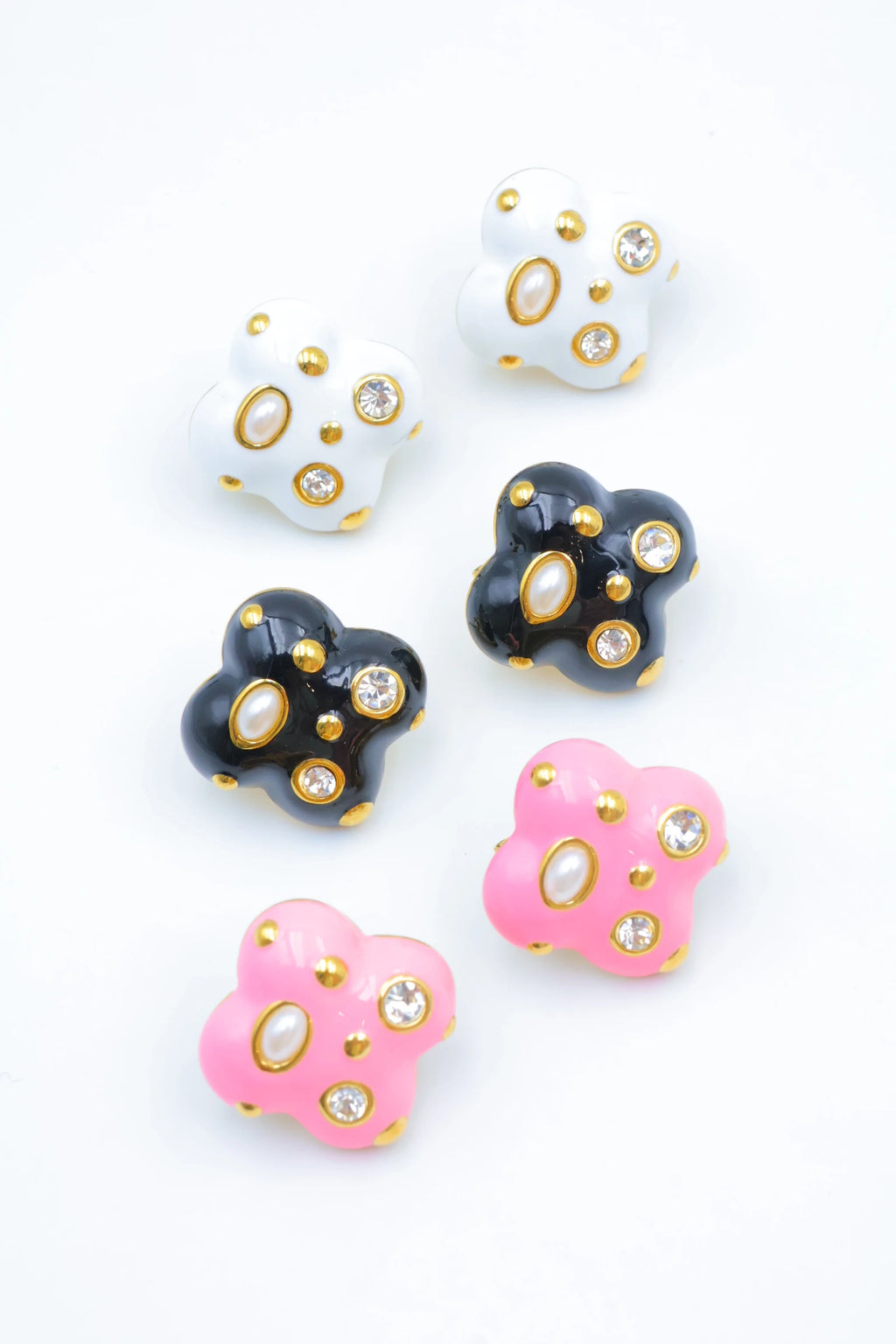 Boucles d'oreilles en acier inoxydable - NOIR