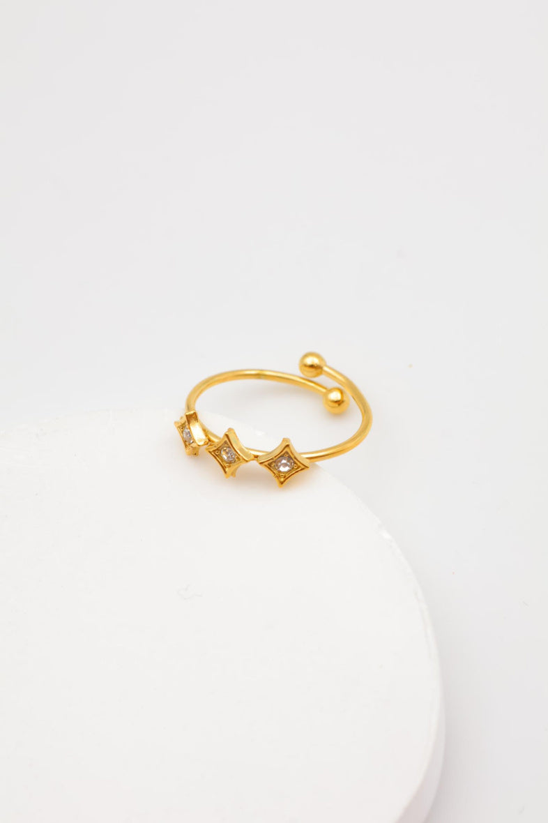 Bague en acier inoxydable ajustable - DORÉ