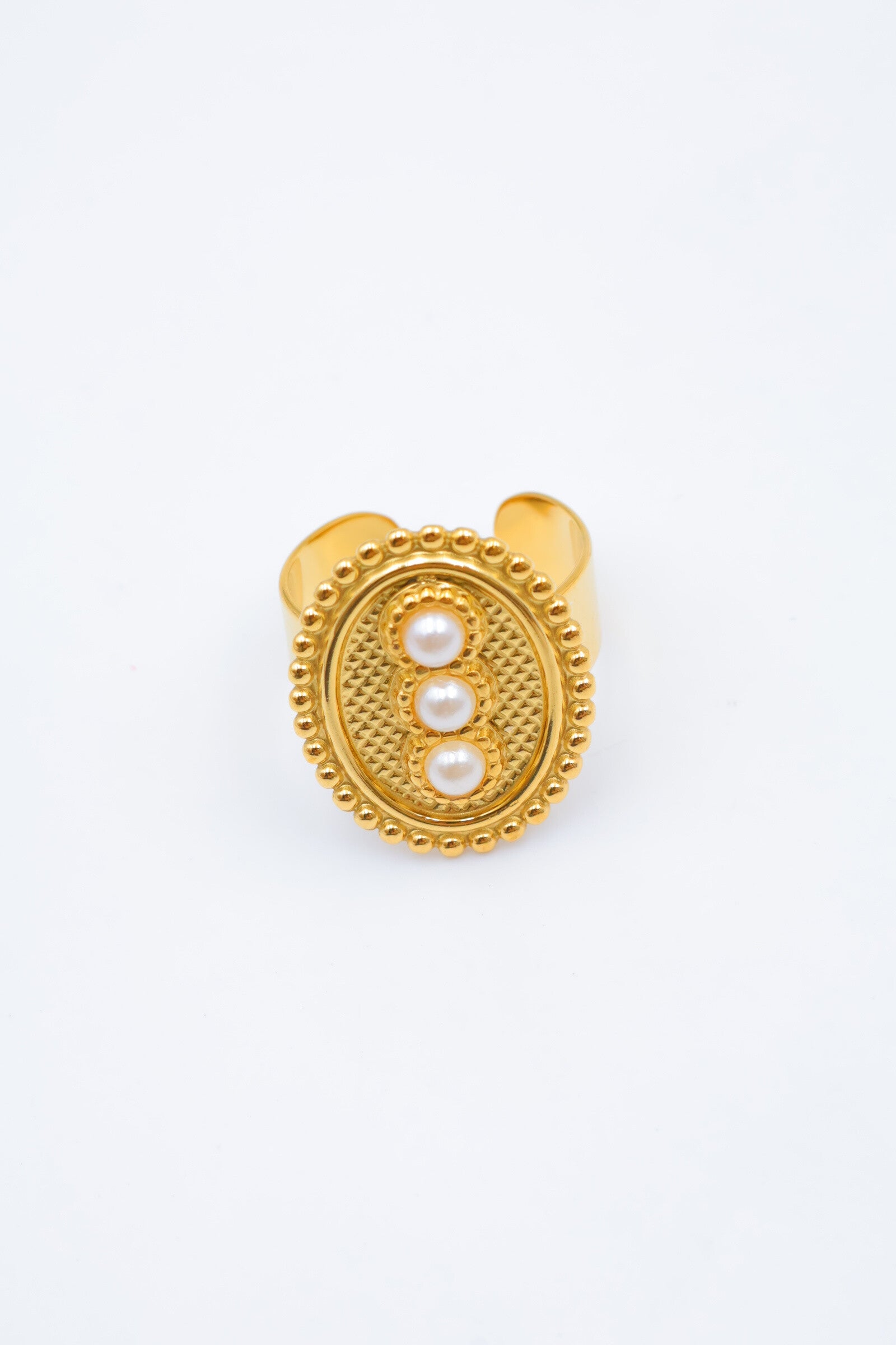 Bague en acier inoxydable ajustable - DORÉ