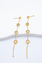 Boucles d'oreilles en acier inoxydable - BLANC