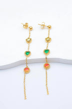 Boucles d'oreilles en acier inoxydable - MULTICOLORE