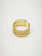 Bague en acier inoxydable ajustable - MULTICOLORE