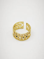 Bague en acier inoxydable ajustable - NOIR