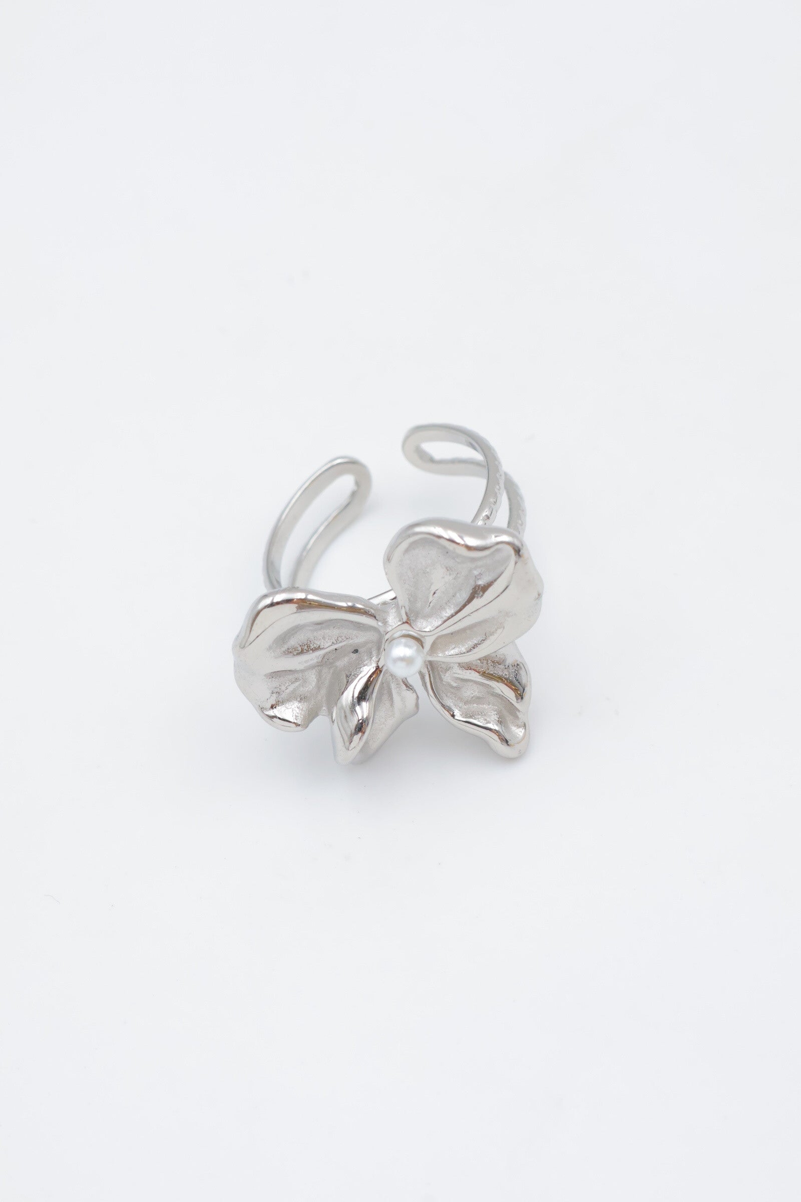 Bague en acier inoxydable ajustable - ARGENT