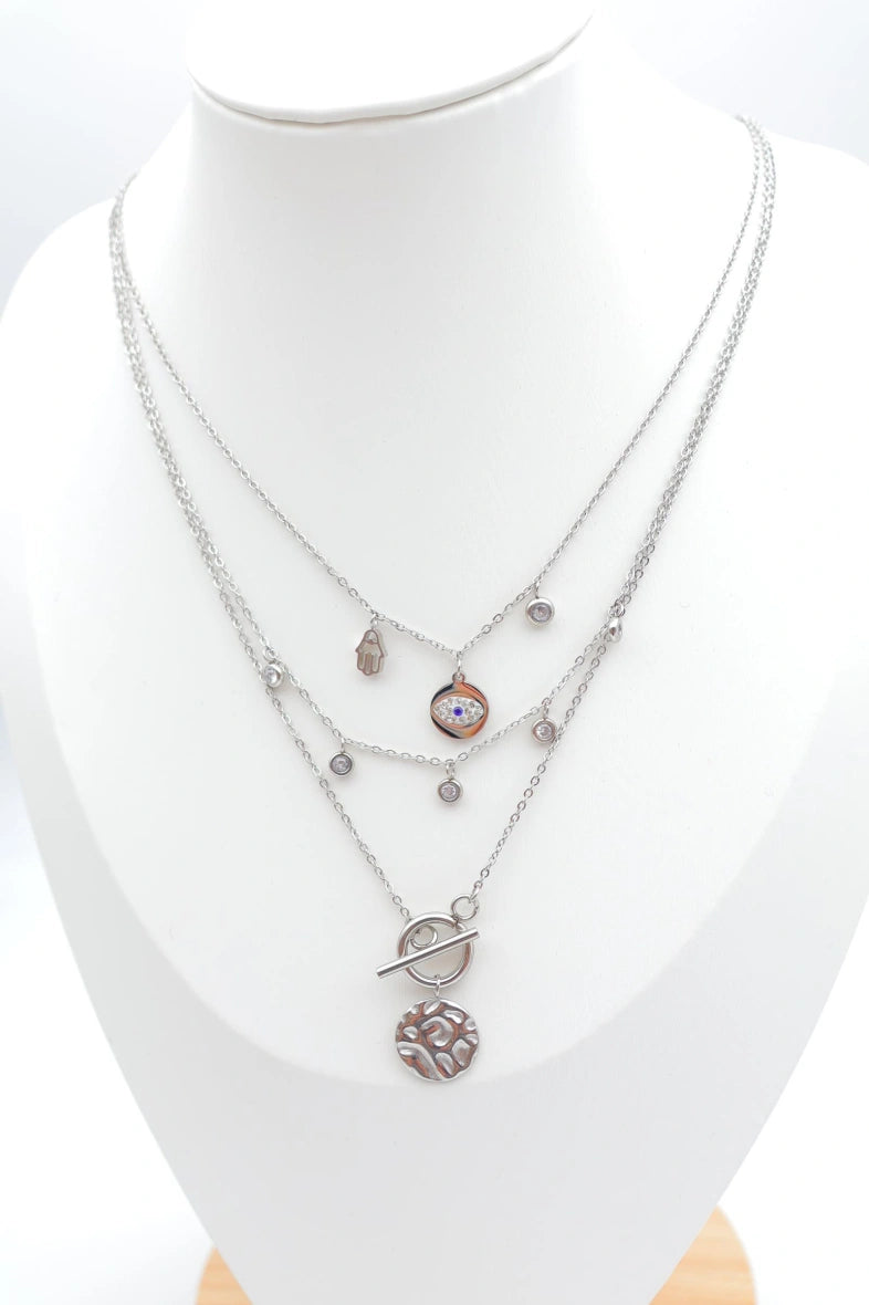 Collier en acier inoxydable - ARGENT