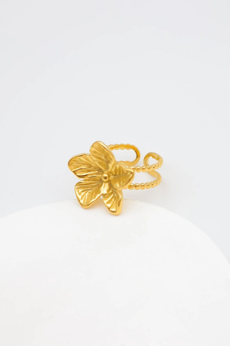 Bague en acier inoxydable ajustable - DORÉ