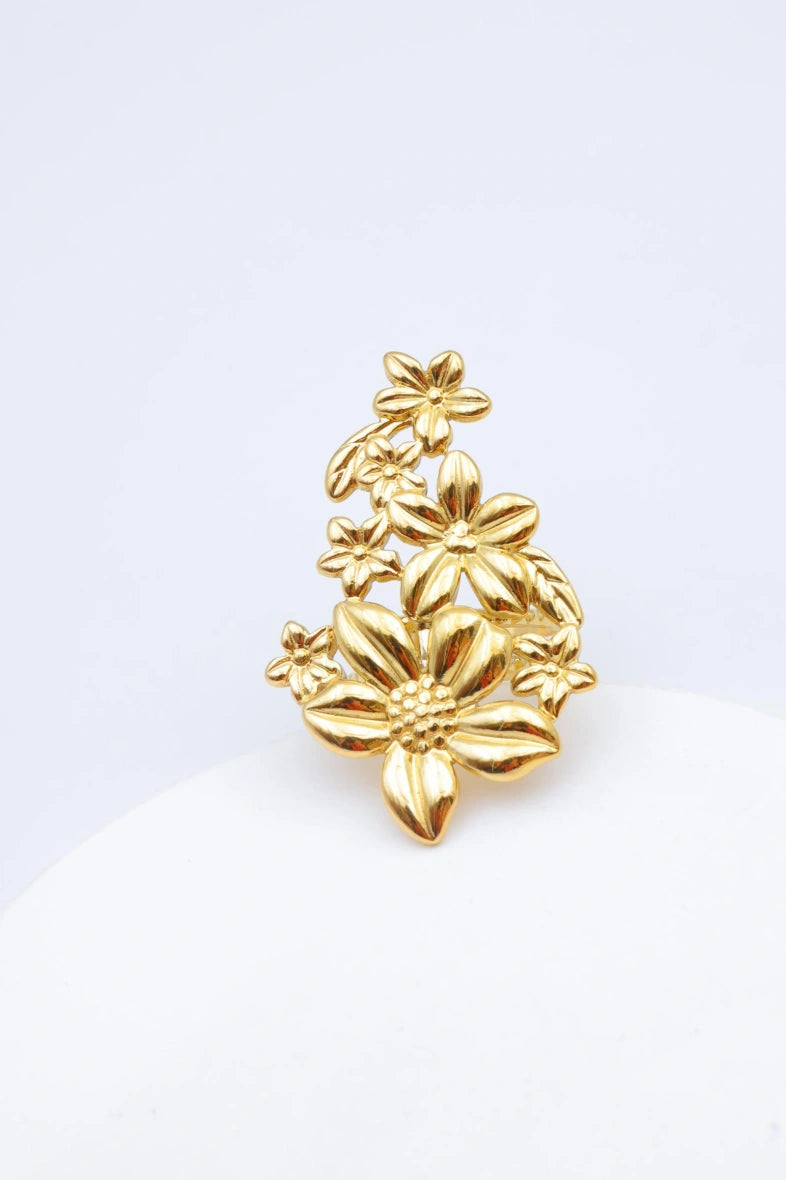Bague en acier inoxydable ajustable - DORÉ