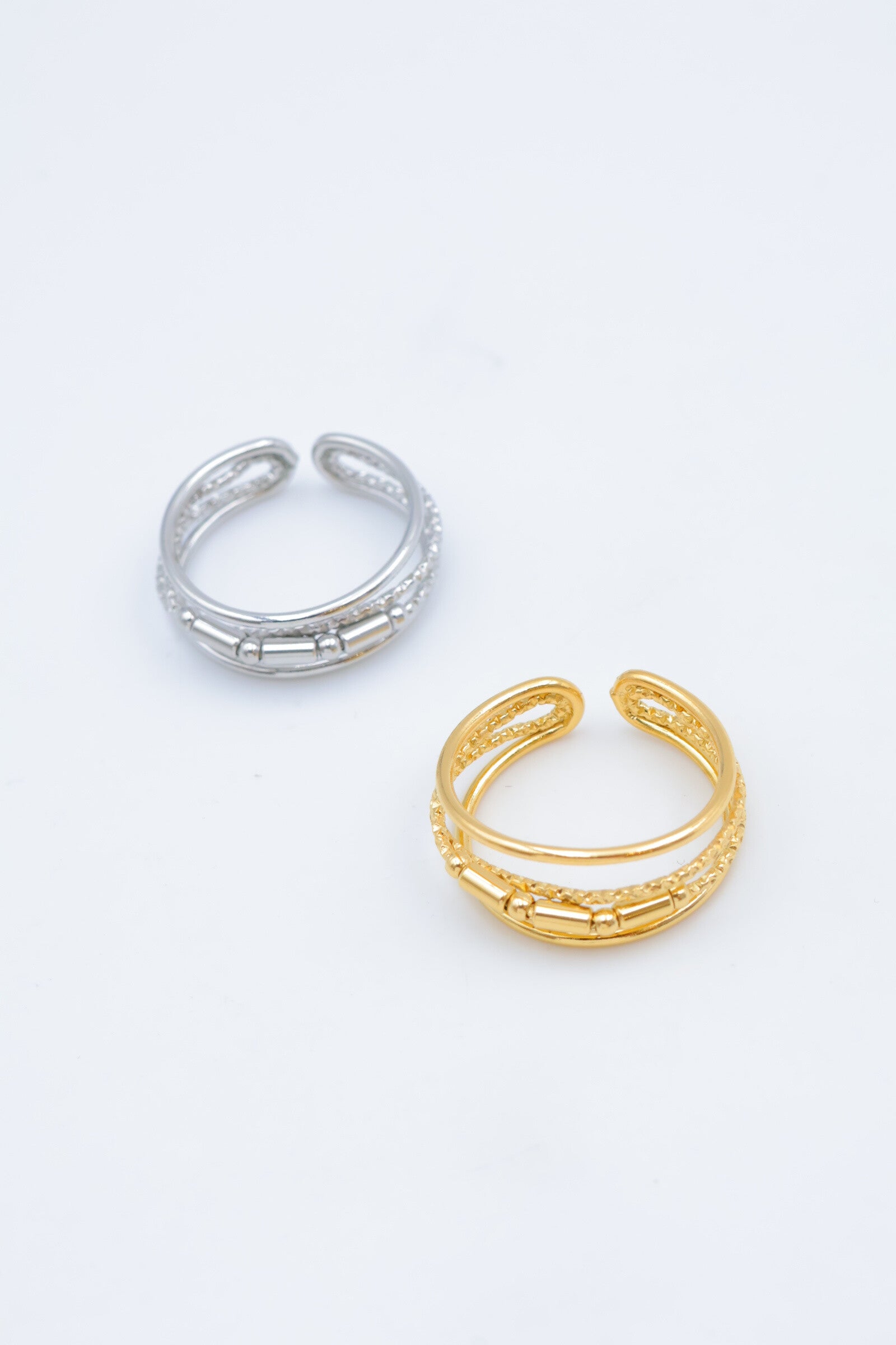 Bague en acier inoxydable ajustable - DORÉ