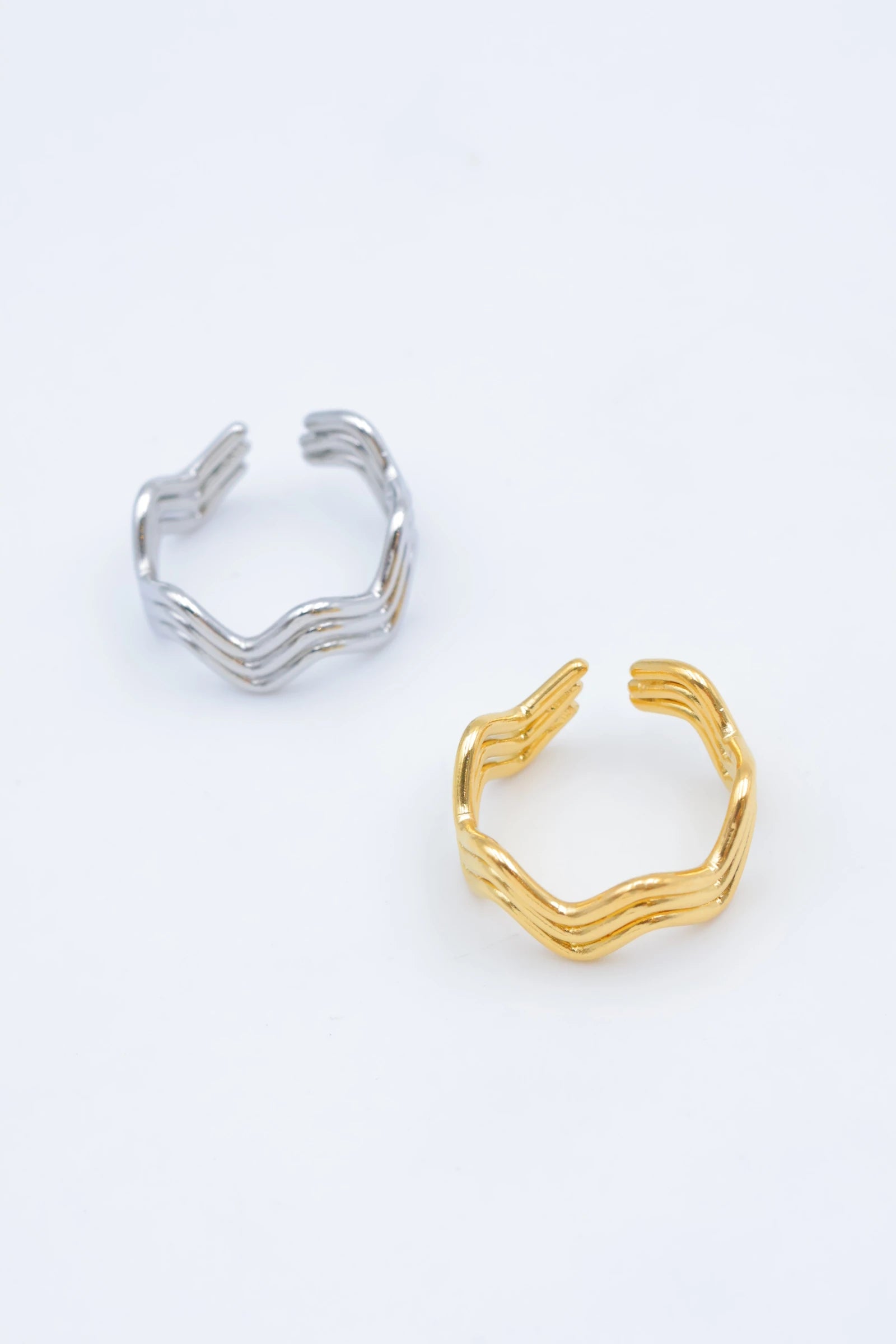 Bague en acier inoxydable ajustable - DORÉ
