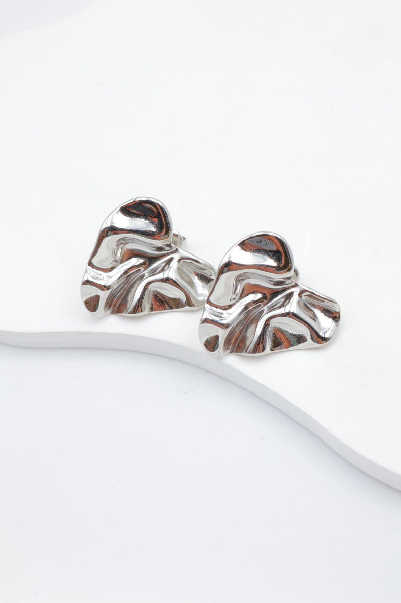 Boucles d'oreilles en acier inoxydable - ARGENT