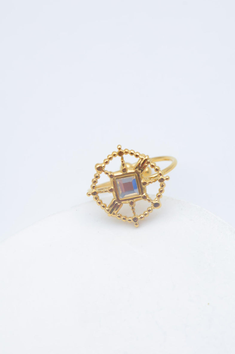 Bague en acier inoxydable ajustable - DORÉ