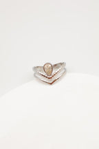 Bague en acier inoxydable ajustable - ARGENT