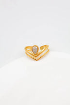 Bague en acier inoxydable ajustable - DORÉ