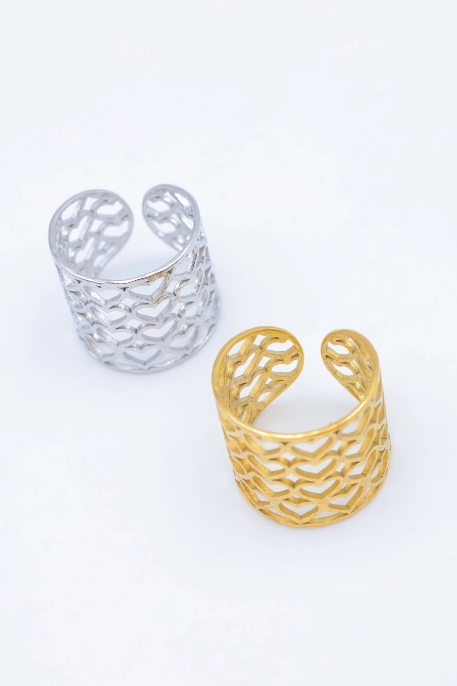 Bague en acier inoxydable ajustable - DORÉ