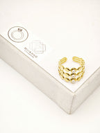 Bague en acier inoxydable ajustable - BLANC
