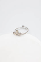 Bague en acier inoxydable ajustable - ARGENT