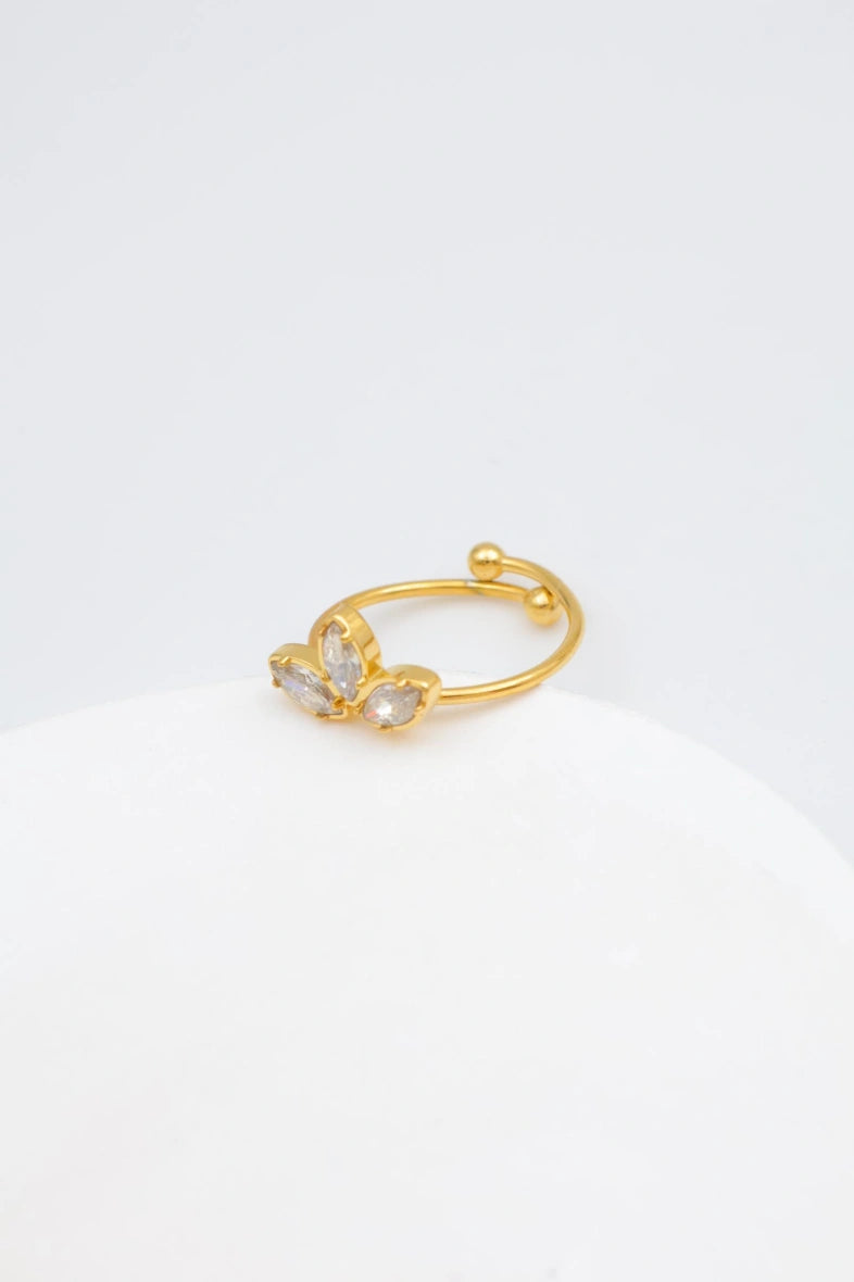 Bague en acier inoxydable ajustable - DORÉ
