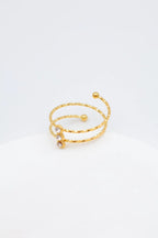 Bague en acier inoxydable ajustable - BLANC