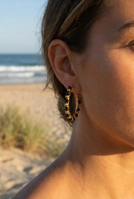 Boucles d’oreilles en acier inoxydable
