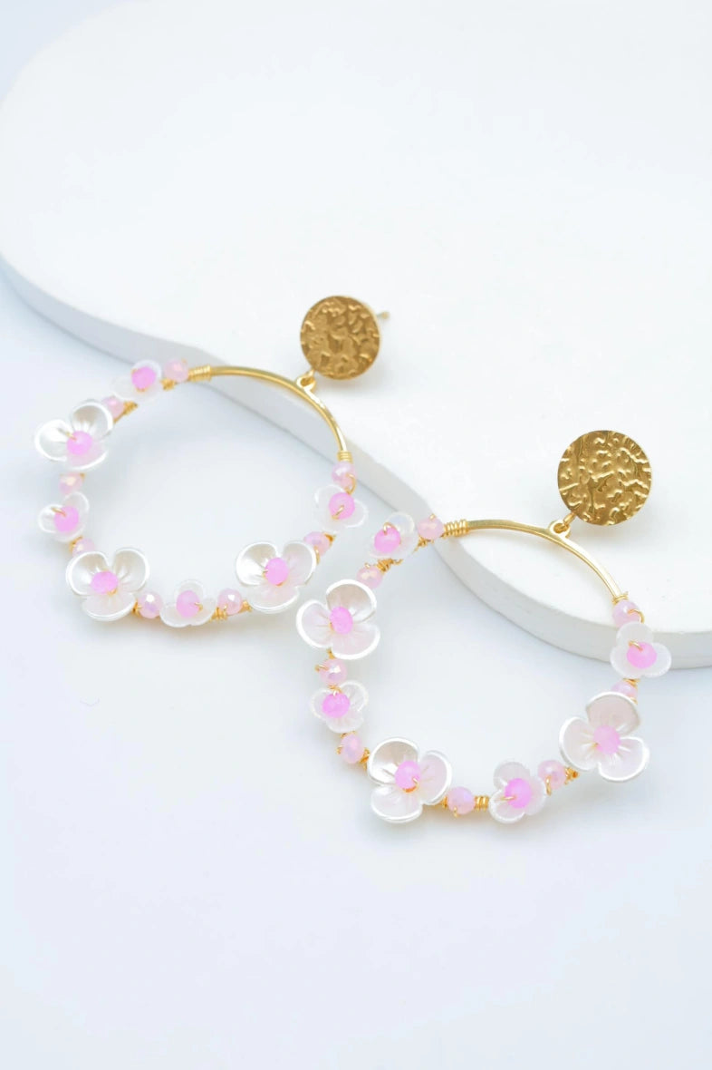 Boucles d'oreilles en acier inoxydable - ROSE