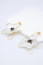 Boucles d'oreilles en acier inoxydable - NOIR