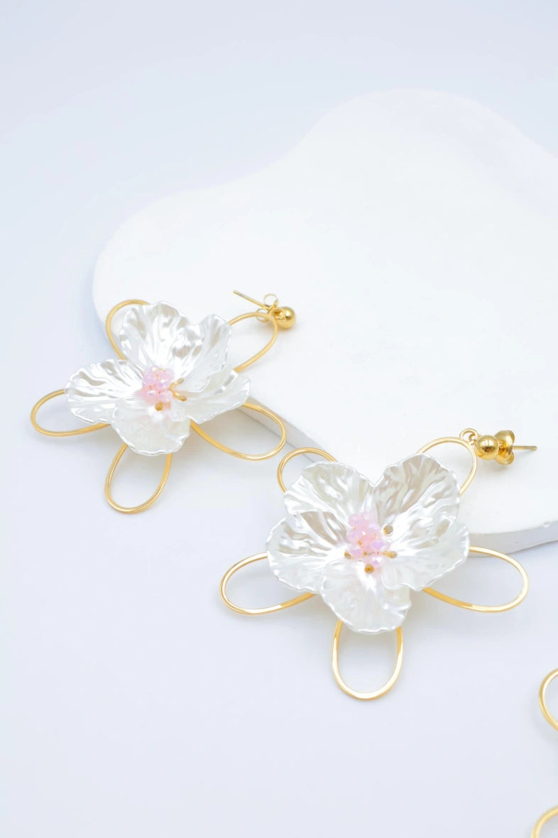 Boucles d'oreilles en acier inoxydable - ROSE
